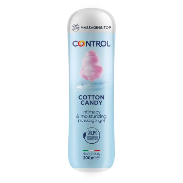 Control Cotton Candy Gel de Masaje 3 en 1 con Aroma Algodón Azúcar 200ml