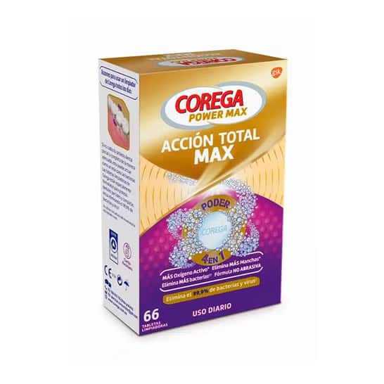 Corega Acción Total Max 66 tabletas