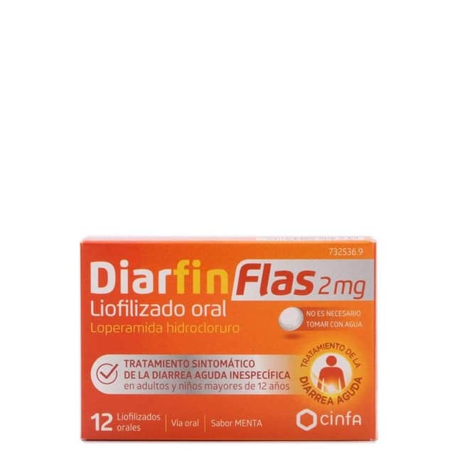 Cinfa Diarfin Flas 2mg 12 liofilizados orales