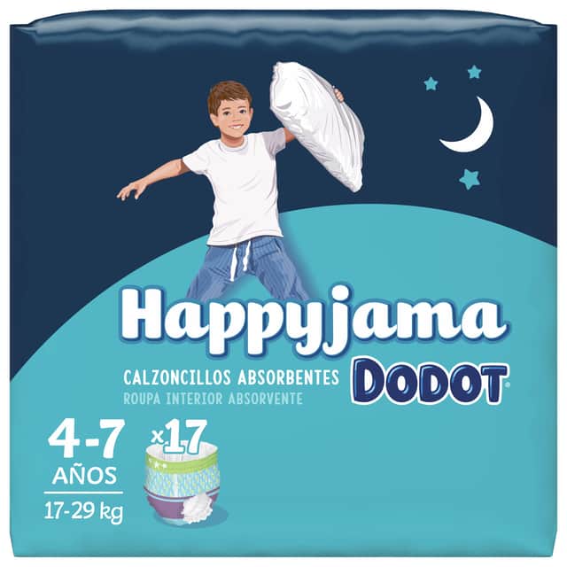 Dodot Happyjama Niño T7 17-29KG 17 unidades