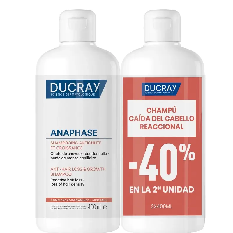 Ducray Anaphase Reactive Champú Duplo 2x400ml