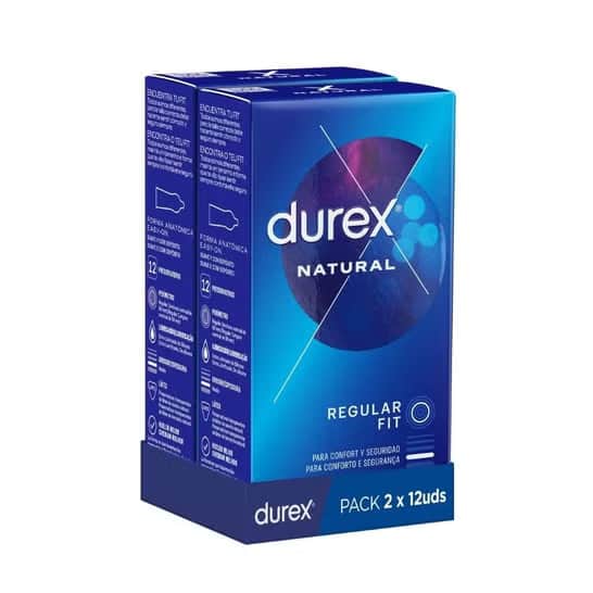 Durex Natural Comfort Preservativos Pack Duplo 2x12 unidades