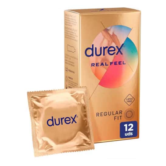 Durex Real Feel Preservativos Sin Látex 12 unidades
