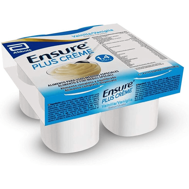 Abbott Ensure Plus Crema Vainilla 4 x 125g
