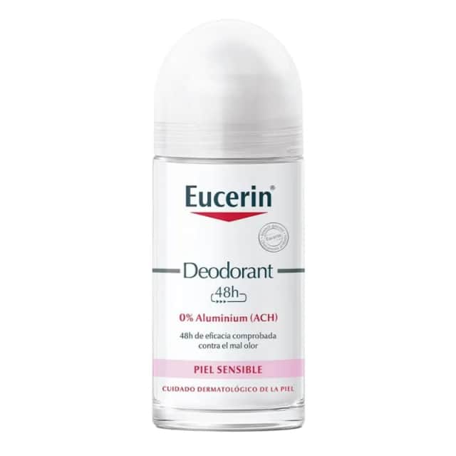 Eucerin Desodorante Piel Sensible 0% Aluminio 48h Roll-On 50ml