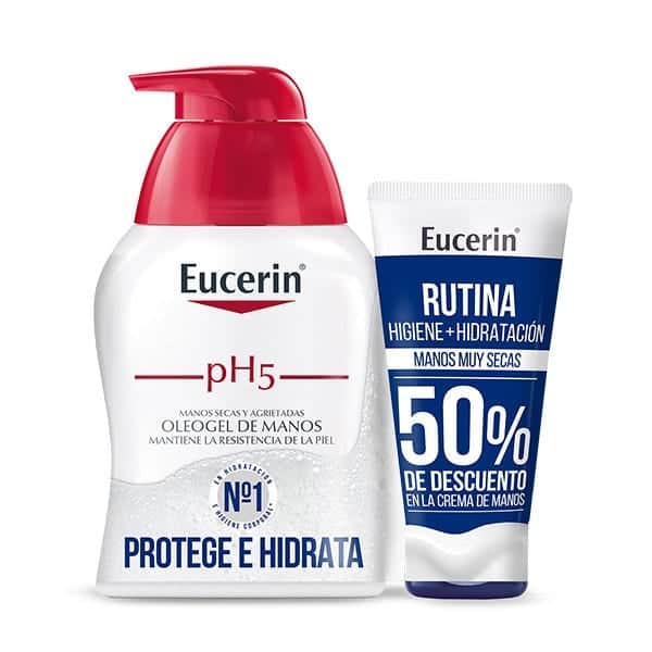Eucerin Pack pH5 Oleogel de Manos 250ml + UreaRepair Crema de Manos 5% Urea 75ml