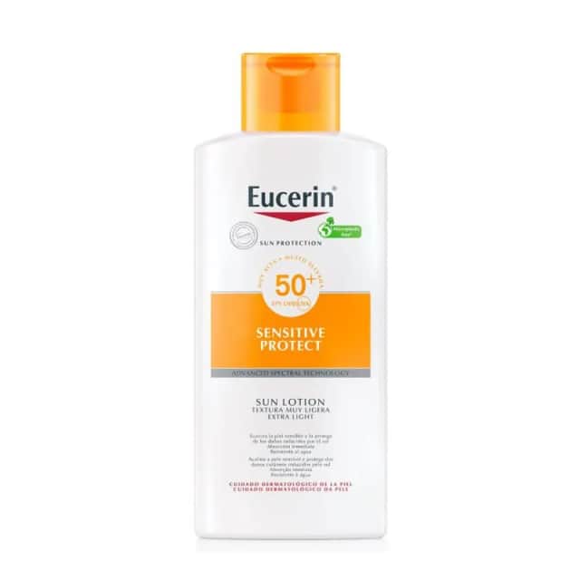 Eucerin Sun Loción Extra Ligera Sensitive Protect FPS 50+ 400ml