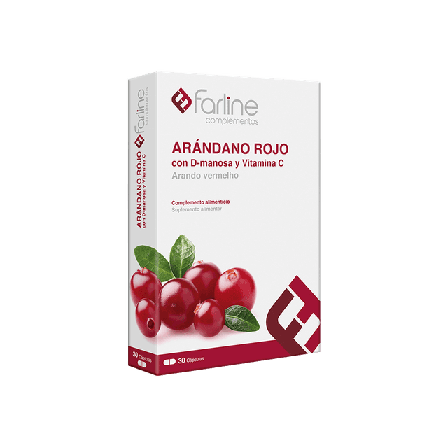 Farline Complementos Arándano Rojo + Vitamina C + D-Manosa 30 cápsulas
