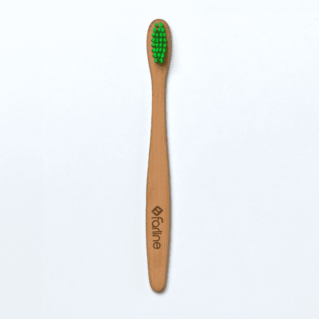 Farline Junior Cepillo Dental Infantil de Bambú Verde 1 unidad