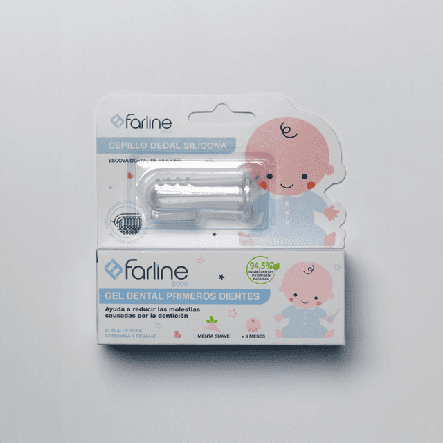 Farline Gel Dental Primeros Dientes Sabor Menta Suave 50ml