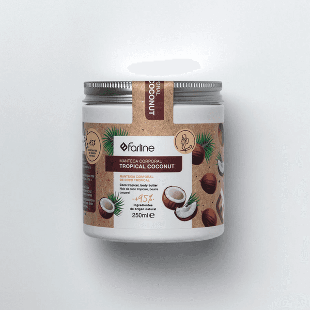 Farline Manteca Corporal Tropical Coconut 250ml