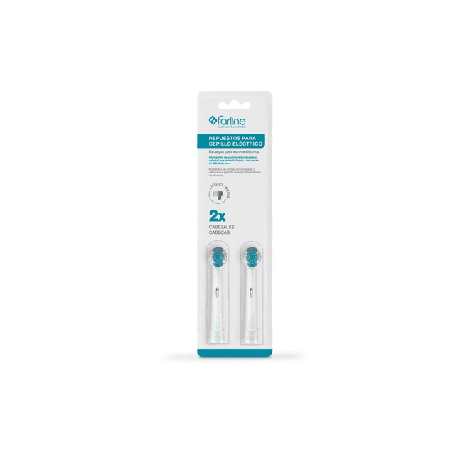 Farline Recambio Cepillo Dental Eléctrico Infantil 2uds