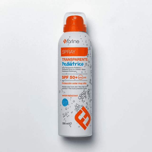 Farline Spray Transparente Pediátrico SPF50+ 1 Envase 200 ml