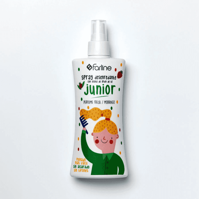Farline Spray Desenredante Aceite de Árbol del Té Aroma Fresa 250ml