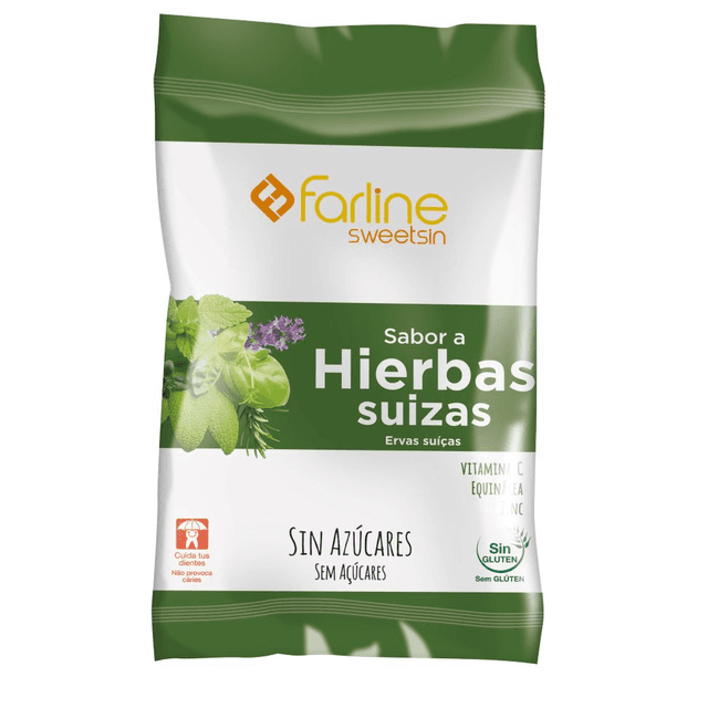 Farline Sweetsin Caramelos Hierbas Suizas 40g