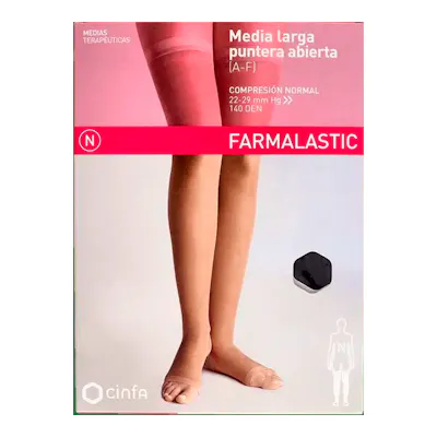 Farmalastic Media Larga Blonda Compresión Ligera Talla XL