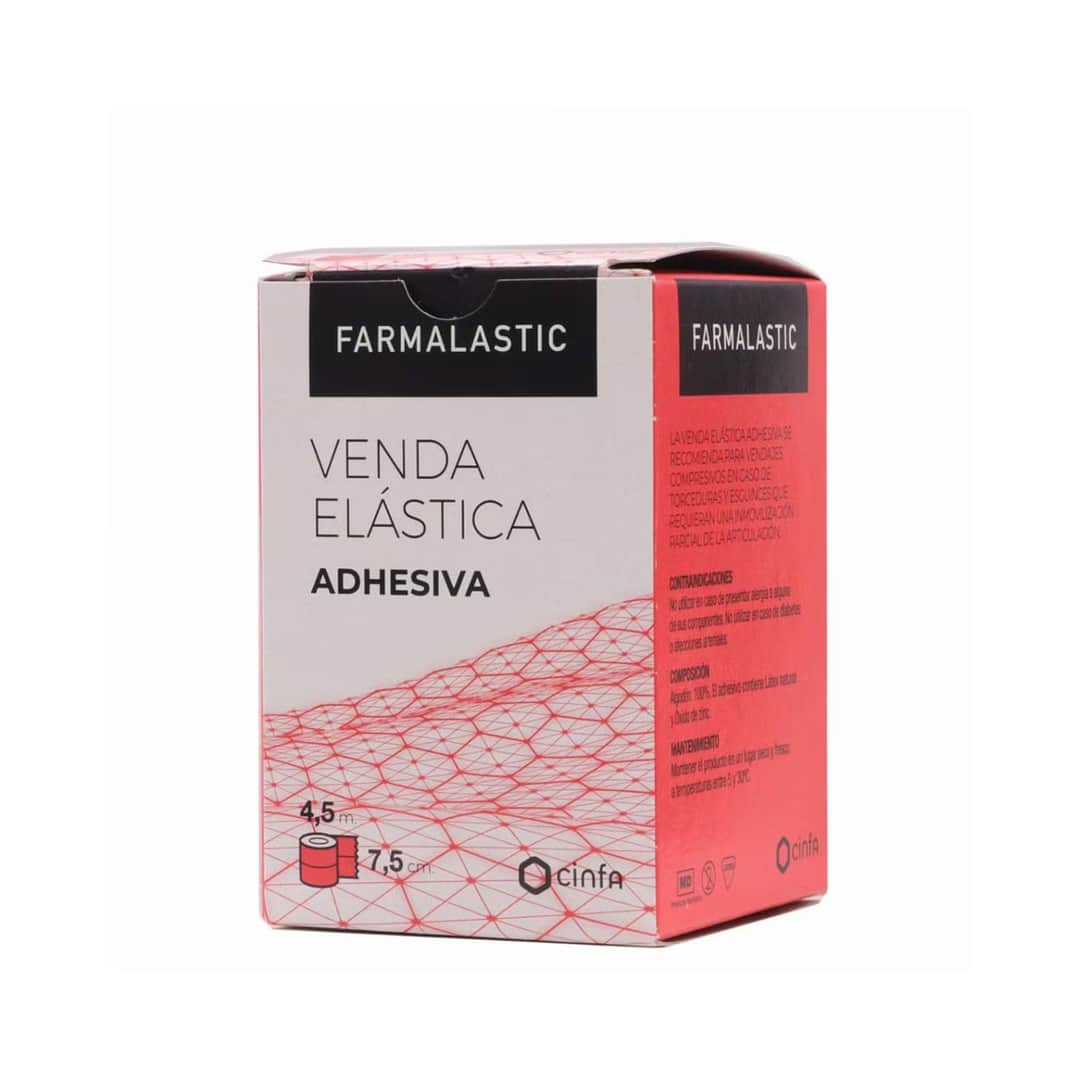 Farmalastic Venda Elástica Adhesiva 7,5cm x 4,5m
