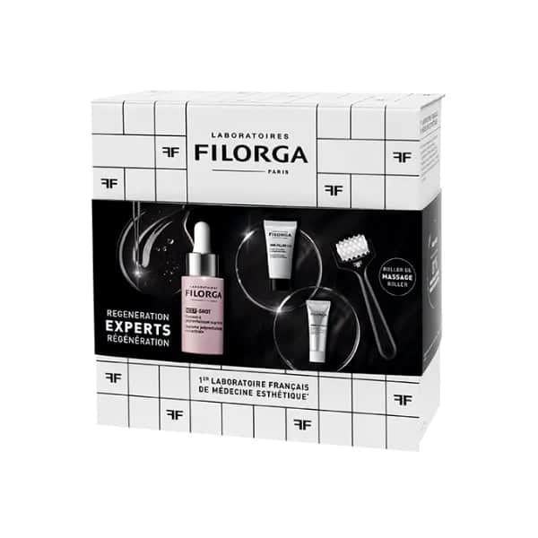 Filorga Ncef Shot Concentrate 15ml + Ncef-Night Mask 7ml + Time-Filler 5XP 15ml + Masajeador