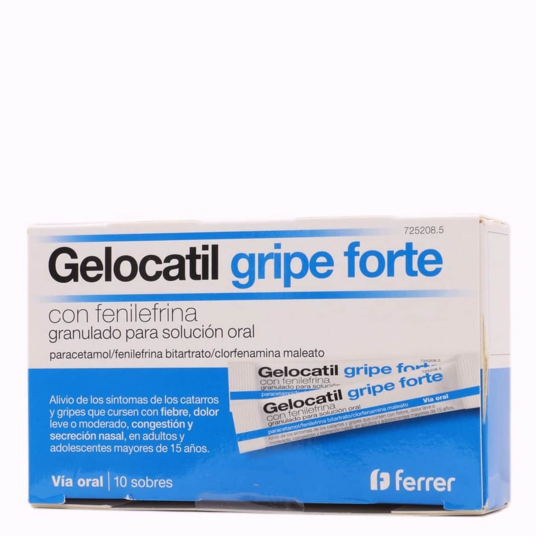 Gelocatil Gripe Forte con Fenilefrina 10 Sobres