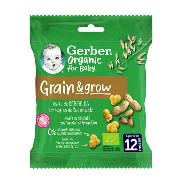 Gerber Organic Puffs Cacahuete 7g