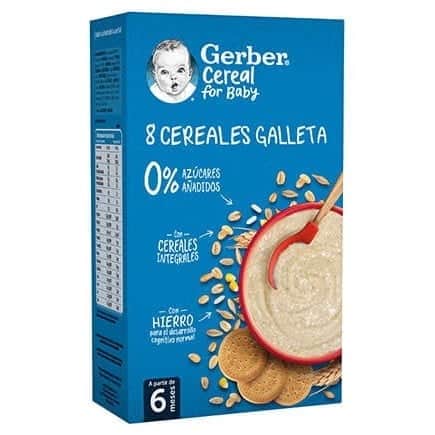 Gerber 8 Cereales con Galleta 500g