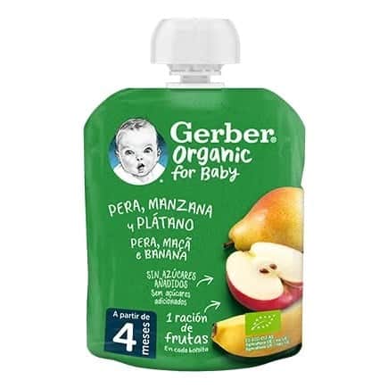 Gerber Pouch Pera Manzana y Plátano 90g