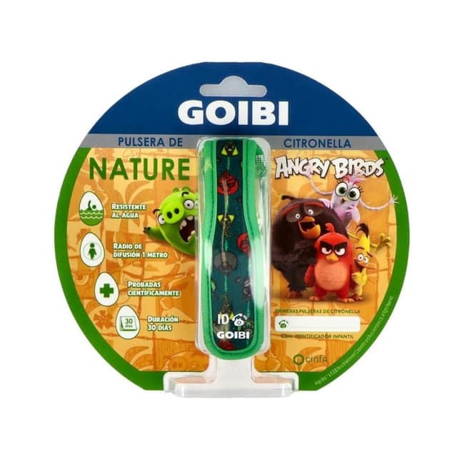 Goibi Nature Pulsera Citronela Angry Birds 1 unidad