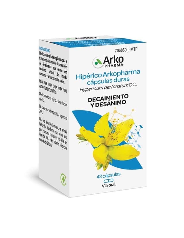 Arkopharma Hiperico 185mg 42 cápsulas
