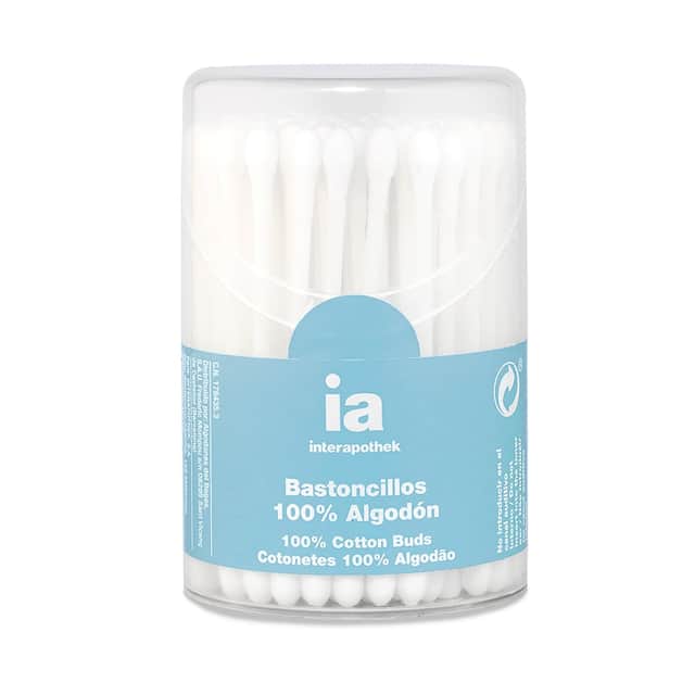 Interapothek Bastoncillos Algodón 100 unidades