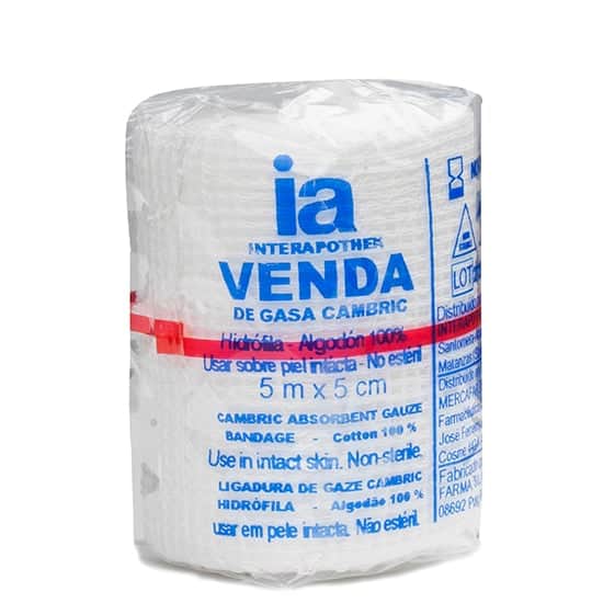 Interapothek Venda Cambric Hidrófila 5x5cm