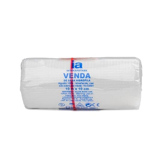 Interapothek Venda Gasa Hidrófila 10x10cm