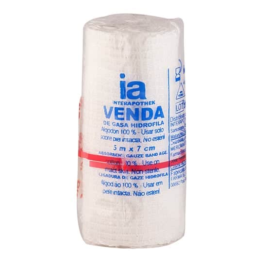 Interapothek Venda Gasa Hidrófila 5x7cm