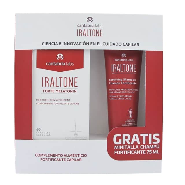 Iraltone Forte 60 cápsulas + Champú Fortificante 75ml