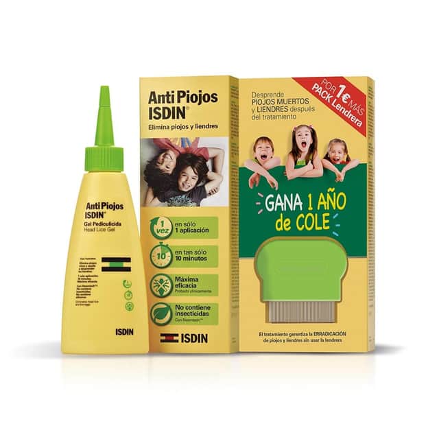 Isdin Antipiojos Gel Pediculicida con Lendrera