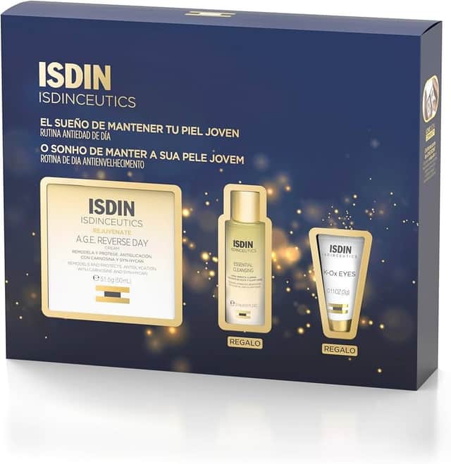 Isdinceutics Pack Age Reverse Day- Crema + Limpiador + Contorno De Ojos