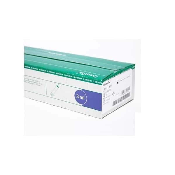 B. Braun Jeringa Omnifix Luer Lock 3 ml 100 unidades