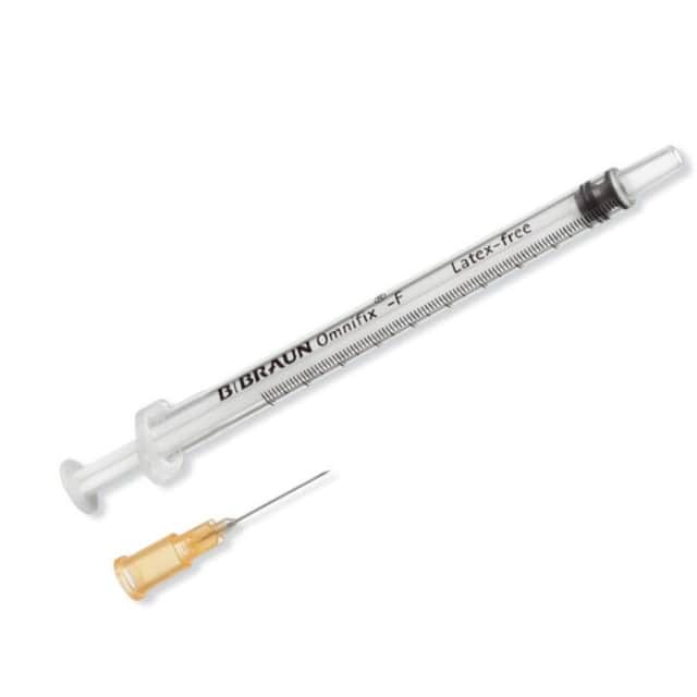 B. Braun Jeringa Tuberculina Omnifix-F 1 ml con aguja 25G 100 unidades