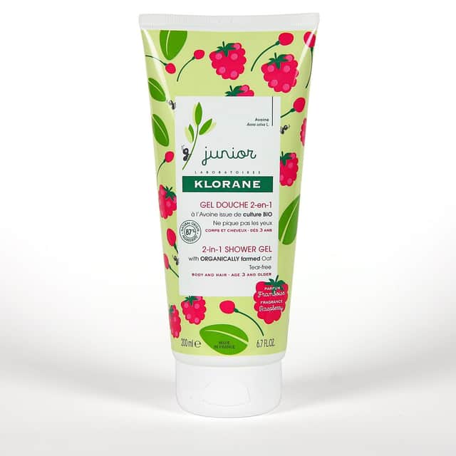 Klorane Petit Junior Gel de Ducha Cuerpo y Cabello a la Frambuesa 200ml
