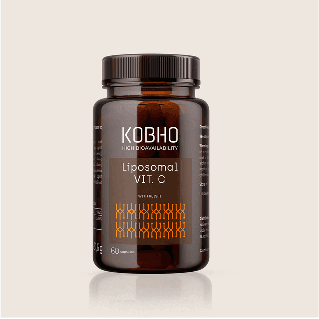 Kobho Liposomal Vitamina C Reishi 60 cápsulas