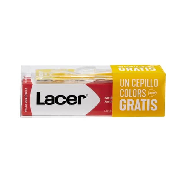 Lacer Pack Pasta Dental 125ml + Cepillo Dental Colors