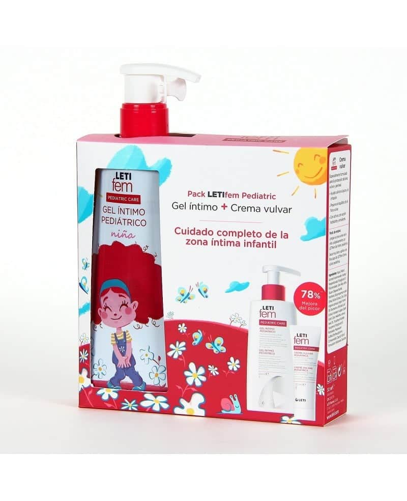 Letifem Pack Gel Íntimo Pediátrico 250ml + Crema 30ml