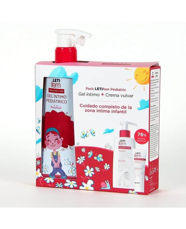 Letifem Pack Gel Íntimo Pediátrico 250ml + Crema 30ml