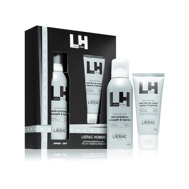 Lierac Homme Cofre Afeitado Bálsamo After-Shave 75ml + Espuma de Afeitar 150ml Regalo