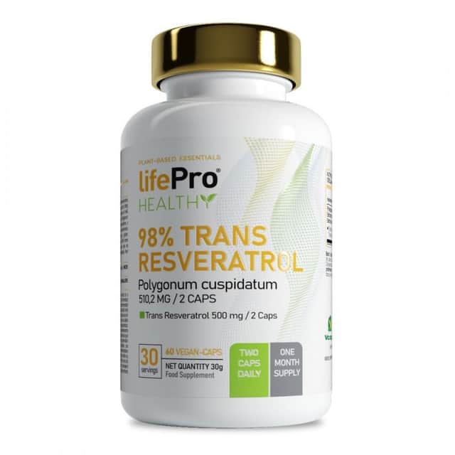 Life Pro Trans Resveratrol 98% 60 cápsulas