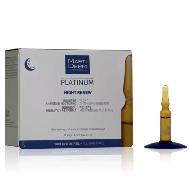 Martiderm Platinum Night Renew 10 Ampollas