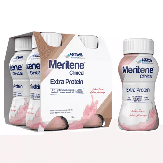 Meritene Clinical Extra Proteína Fresa 4x200ml