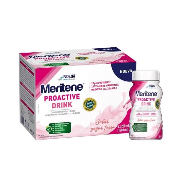 Meritene Proactive Drink Fresa 6x200ml