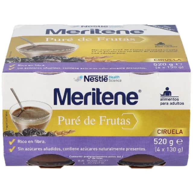 Meritene Pure de Frutas Ciruela 4x130g
