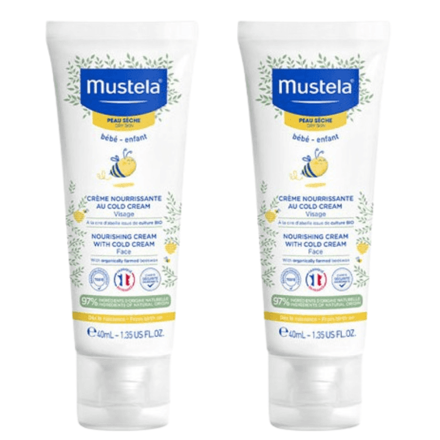 Mustela Duplo Crema Facial Nutritiva al Cold Cream 2x40ml