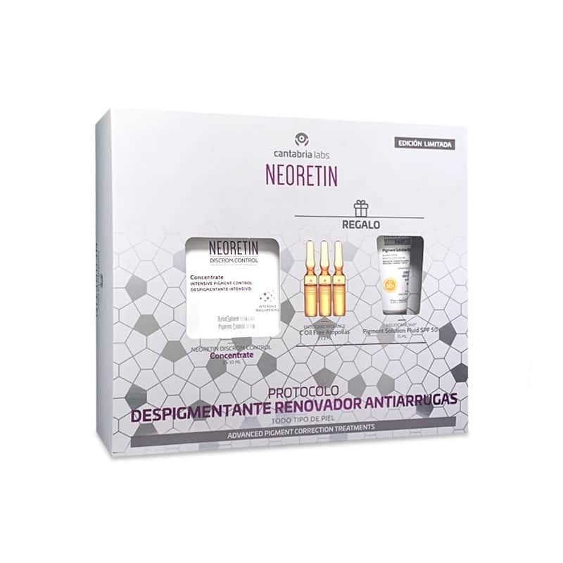 Neoretin Pack Concentrado Despigmentante 2x10ml + Endorace Radiance Ampollas 3u + Heliocare 360 Fluido 15ml